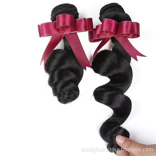 100% Full Cuticle Aligned Mink Brazilian Hair 10A 9A Grade Loose Wave Virgin Remy Human Hair Extensions 100% Human Hair Bundles